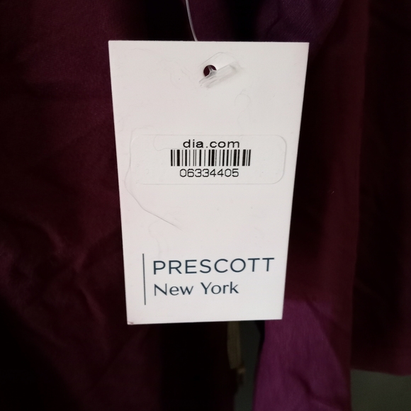 Prescott New York Loose Belted Jacket in Maroon- 3X- NWT - Picture 3 of 3